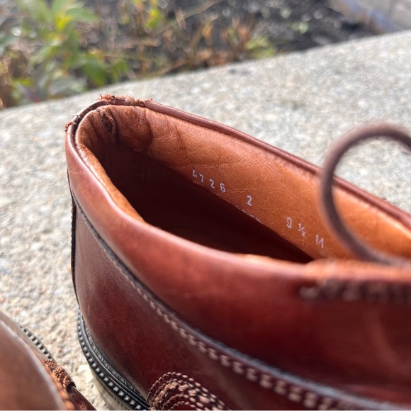 Johnston Murphy Vintage Welch Cut Round Toe Brown Leather Boots Men 9.5M - Picture 7 of 16